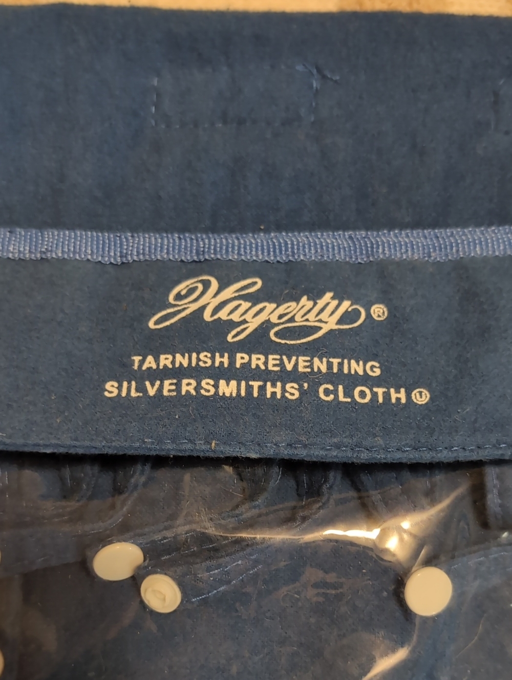 Hagerty Tarnish Preventing Silversmiths' Cloth - Navy Blue